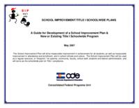 School improvement/Title I schoolwide plans