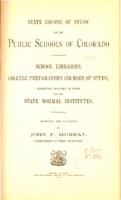 State course of study for the public schools of Colorado