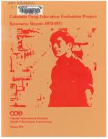 Summary report of the Colorado Drug Education Evaluation Project