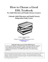 How to choose a good ESL textbook