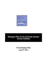 Strategic Plan for the Colorado Charter School Institute