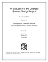 An evaluation of the Colorado Systems Change Project