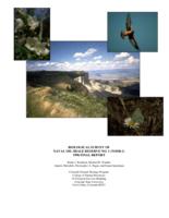 Biological survey of Naval Oil Shale Reserve No. 1 (NOSR-1)