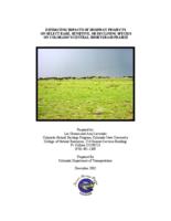 Estimating impacts of highway projects on select rare, sensitive, or declining species on Colorado's central shortgrass prairie