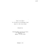 Post flood report for the North Fork Frenchman Creek, July 30, 1989 flood event