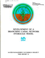 Development of a branching canal network hydraulic model