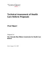 Technical assessment of health care reform proposals : proof report