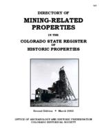 Directory of mining-related properties in the Colorado state register of historic properties
