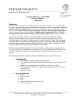 Enrollment projections, 2011-2020 executive summary