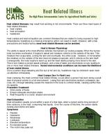 Heat related illness