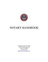 Notary handbook