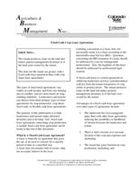Fixed-cash crop lease agreements