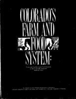 Colorado's farm and food system : farm and agribusiness contributions to the Colorado economy