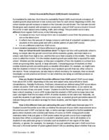 School accountability report (SAR) growth calculations