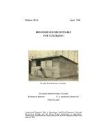 Brooder houses suitable for Colorado