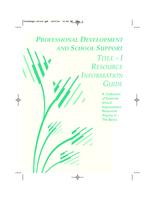 Professional development and school support, Title-I resource information guide : a collection of essential school improvement resources : volume I.I the basics