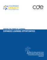 Igniting the power of learning : expanded learning opportunities