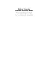 Colorado School of Mines, financial and compliance audit : fiscal year ended June 30, 2003 and 2002