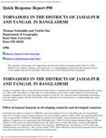 Tornadoes in the districts of Jamalpur and Tangail in Bangladesh