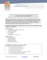 Summary of selected evidence-based research from Healthy kids learn better and Making the connection: health and student achievement