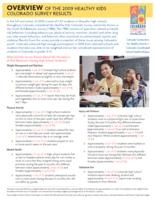 Overview of the 2009 Healthy kids Colorado survey results
