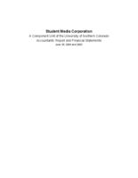 Student Media Corporation : a component unit of the University of northern Colorado accountants' report and financial statements June 30, 2004 and 2003