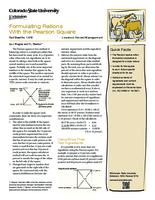 Formulating rations with the Pearson square