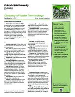 Glossary of water terminology