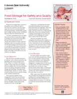 Food storage for safety and quality