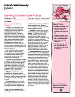 Serving children safe foods