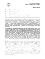 Colorado State Titling and Registration System follow up