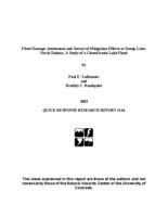 Flood damage assessment and survey of mitigation efforts at Stump Lake, North Dakota : a study of a closed-basin lake flood
