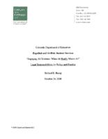 Colorado Department of Education Expelled and at-risk student services : engaging all students, when all really means all, legal responsibilities for policy and practice