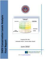 SWSI conservation levels analysis final report