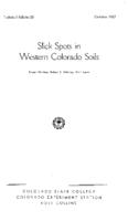 Slick spots in western Colorado soils
