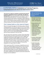 Training requirements for the Colorado State Model evaluation system