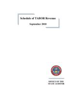 Schedule of TABOR revenue