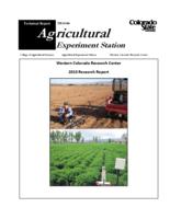 Western Colorado Research Center : 2013 research report