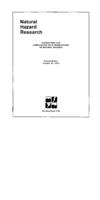 Suggestions for comparative field observations on natural hazards