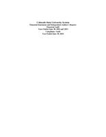 Colorado State University System financial statements and independent auditor's reports, financial audit : years ended June 30, 2014 and 2013 : compliance audit : year ended June 30, 2014