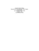 Colorado School of Mines financial statements and independent auditors' reports, financial audit years ended June 30, 2012, and 2011, compliance audit year ended June 30, 2012