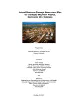 Natural resource damage assessment plan for the Rocky Mountain Arsenal, Commerce City, Colorado