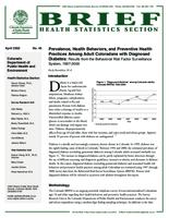 Prevalence, health behaviors, and preventive health practices among adult Coloradans with diagnosed diabetes : results from the Behavioral Risk Factor Surveillance System, 1997-2000