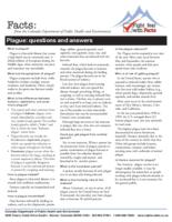 Plague, questions and answers