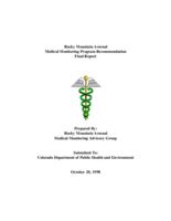 Rocky Mountain Arsenal Medical Monitoring Program recommendation final report
