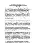 Novel H1N1 update for Colorado legislators