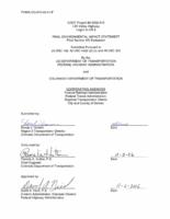 I-25 Valley Highway, Logan to US 6 : final environmental impact statement : final section 4(f) evaluation : submitted pursuant to 23 USC 139, 42 USC 4332 (2) (c) and 49 USC 303. Signature-Abstract