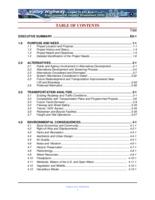 I-25 Valley Highway, Logan to US 6 : final environmental impact statement : final section 4(f) evaluation : submitted pursuant to 23 USC 139, 42 USC 4332 (2) (c) and 49 USC 303. Table of Contents