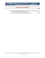 I-25 Valley Highway, Logan to US 6 : final environmental impact statement : final section 4(f) evaluation : submitted pursuant to 23 USC 139, 42 USC 4332 (2) (c) and 49 USC 303. 4.21 Summary of Impacts, Mitigation Measures, and Monitoring Commitments