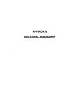 Highway US 550 corridor improvements from state line north to County Road 220 environmental assessment. Appendix G: Biological Assessment